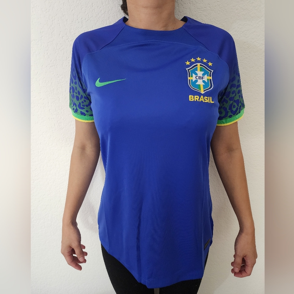 Nike Women Brazil Blue Soccer Jersey